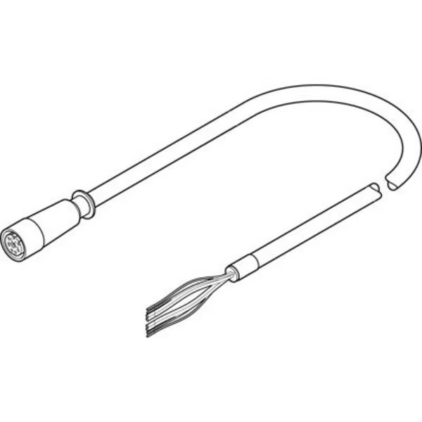 Motor Cable NEBM-M23G8-E-15-Q9N-LE8-1, Festo, Mfr#: NEBM-M23G8-E-15-Q9N-LE8-1